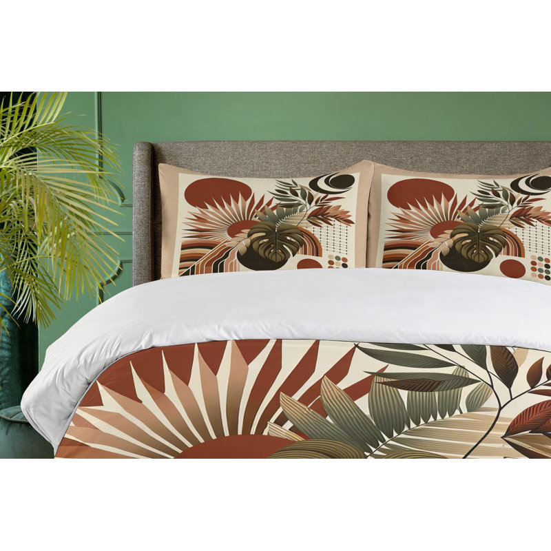 Monstera Duvet Cover, Queen Duvet Cover + 2 Standard Shams