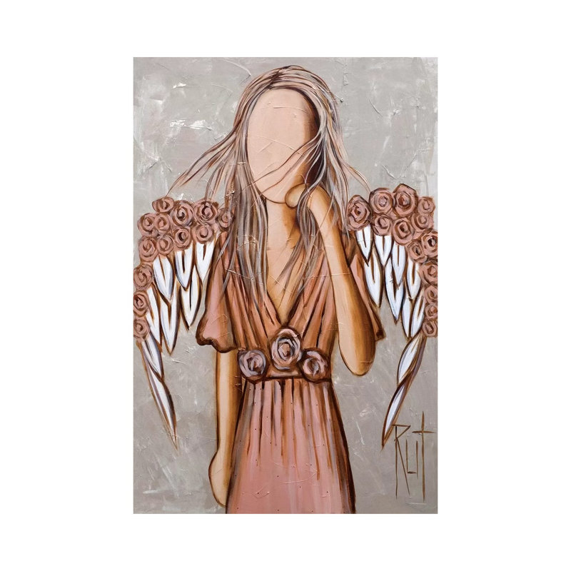 Wing Crown - Painting Print on Canvas, 20.32 cm H x 30.48 cm W, No Framed