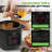 6 QT Electric Pressure Cooker - 9 Function Digital Countertop with Preset Cooking Modes, Adjustable Time & Temp Settings  (Black)