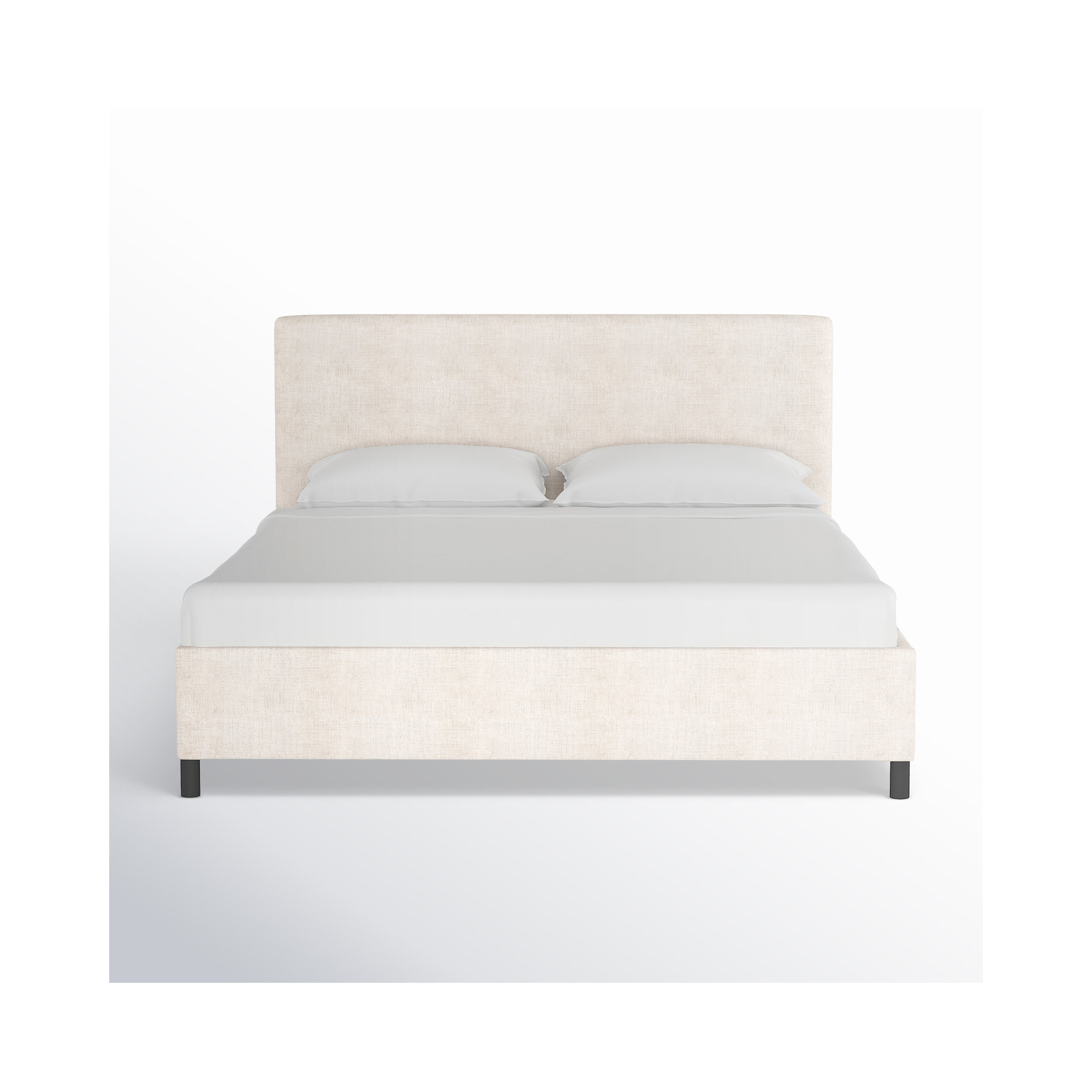 Pyburn Upholstered Bed, Milsap Granite Sustain® Tweed, Twin