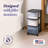 Homz Plastic Drawer Medium Storage Container Tower-96800753