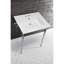 Lavabo console en laiton Kingstonian de 25 pouces avec pieds en laiton Kingston (4 pouces, 3 trous)-50890465