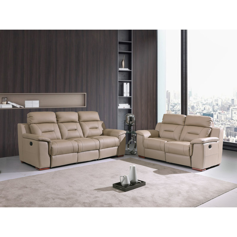 Ensemble de salon inclinable 2 pièces Annahi, Beige