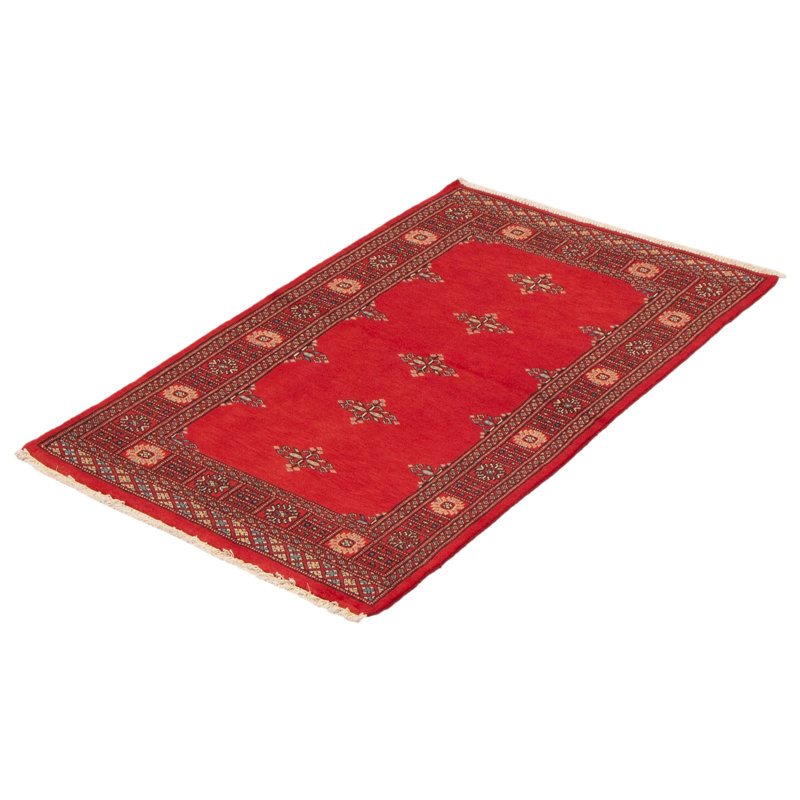 Tapis unique en laine noué à la main 3 pi 1 po x 4 pi 8 po nouvel âge Moneshia