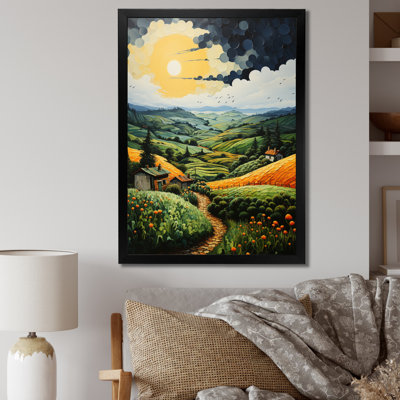 " Farmhouse Country Serenade Pointillism II "