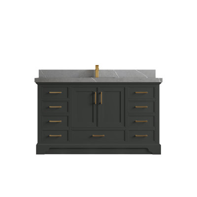 Meuble-lavabo simple avec plateau Charlotte 60