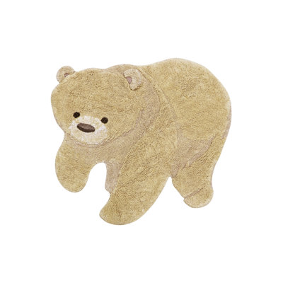 Washable Animal Cotton Rug Bear