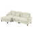 Beige / chenille blanche est en rupture de stock