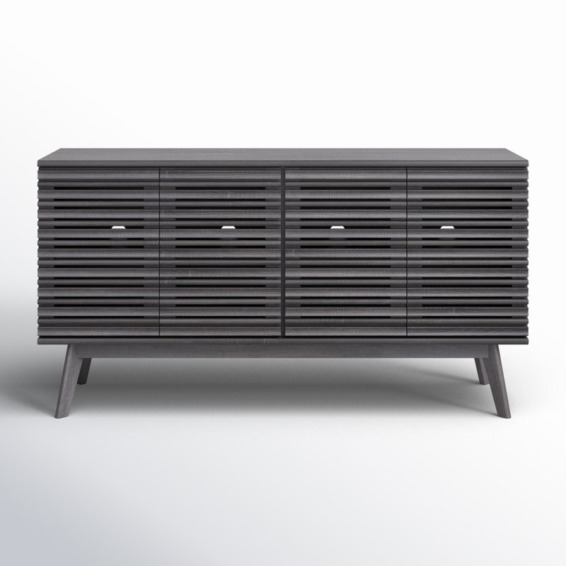 Daima 62'' Media Console, Distressed Black