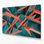 «Geometric Abstraction 42», art mural sur toile bleue