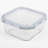  1200ml Square High Borosilicate Glass Food Storage