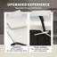 Chaise longue de patio en osier avec coussin épais, dossier réglable et roulettes Outsunny