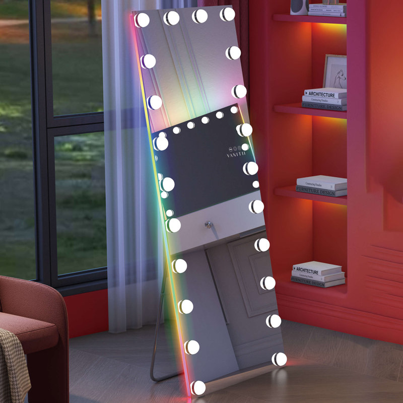 Metal Rectangle Mirror, 63" x 26"