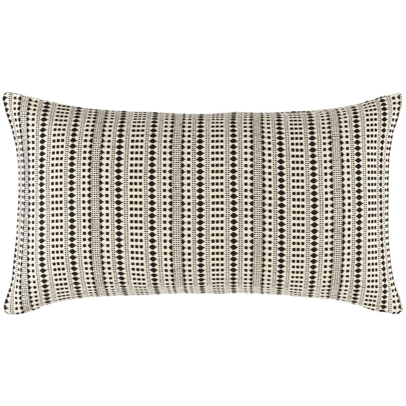 Fira Jacquard Black Coverlet Sham, King