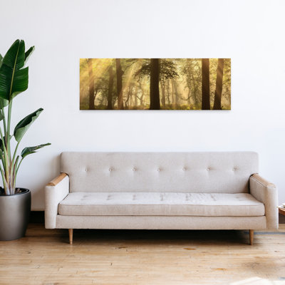«Golden Forest», art de paysage éthéré paisible et paisible