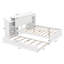 Lit plateforme Henlee Katelon avec tablettes coulissantes et lit gigogne simple-1412131346