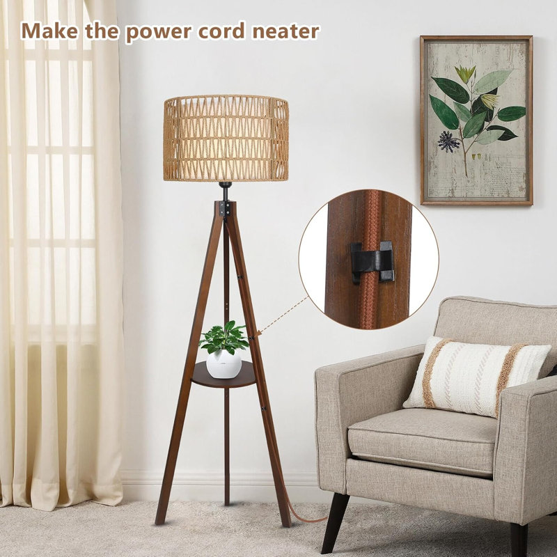 Lampe trépied Boho