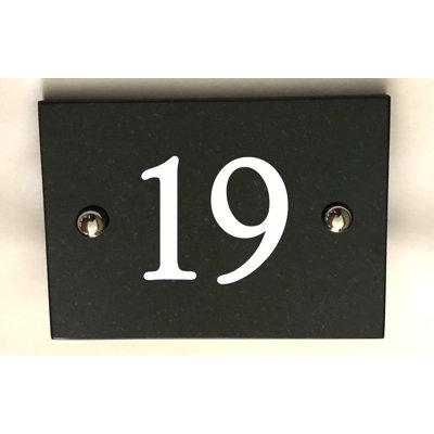 Brumby 10cm H Reflective Stone House Number