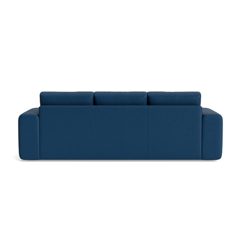 The OG Sofa (95"), Bison Deep Blue Top Grain Leather