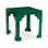 Malachite Solid Wood End Table