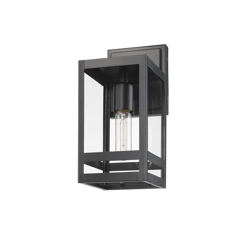Steel Wall Light, 13.5" H x 6.25" W x 6.25" D