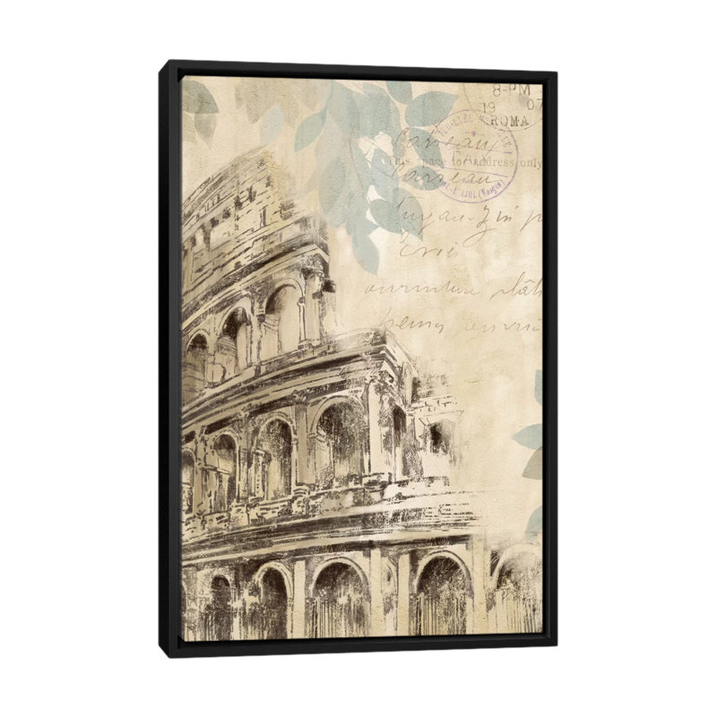 « architectural study i », impression sur toile, H 26 po x l 18 po x P 1,5 po, Toile encadrée noire, Pas de tapis