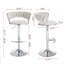 Ensemble de 2 tabourets de bar, avec repose-pieds chromé et base pivotante en velours à hauteur réglable et tabouret de bar simple chromé-1759001158