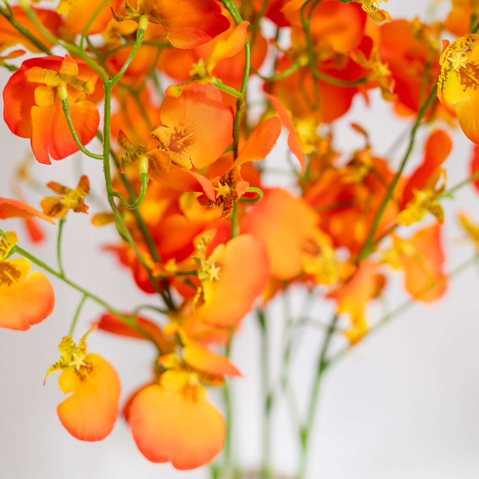 Audet Cherry Blossom Stems, Orange, 31.69" x 4"