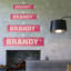 Plaque de rue Brandy en plastique robuste 4 po x 18 po