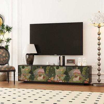 American retro style floor-standing TV cabinet
