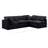Itala Velvet L-Shaped Sectional Reversible-94482386