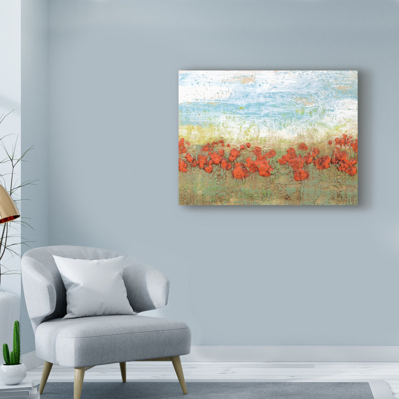 « corails i », reproduction de peinture à l’acrylique sur toile tendue, H 35 po x l 47 po x P 2 po