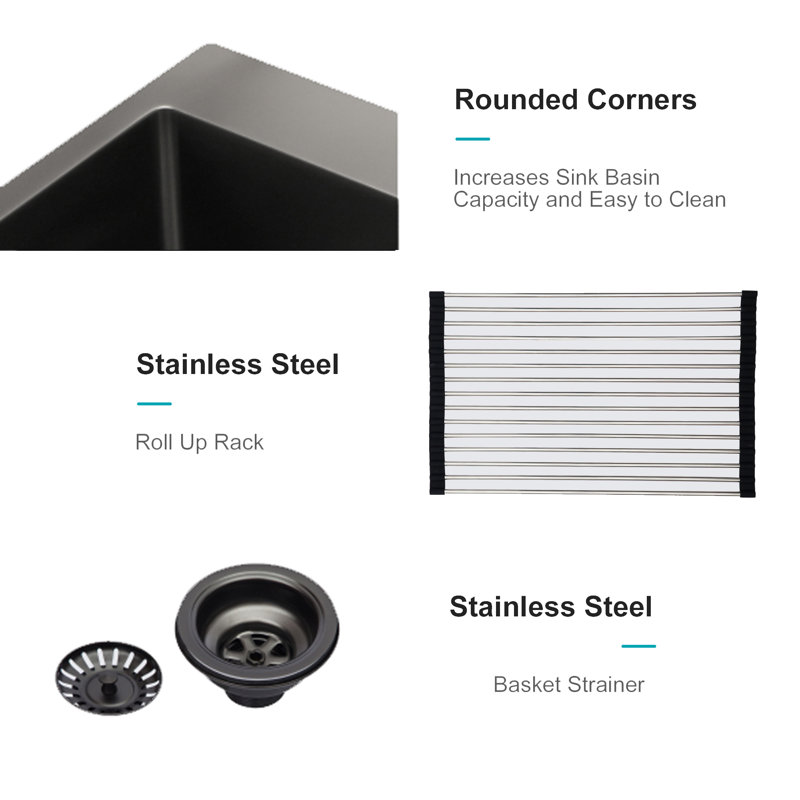 Évier de cuisine encastrable - Évier de cuisine encastrable en acier inoxydable