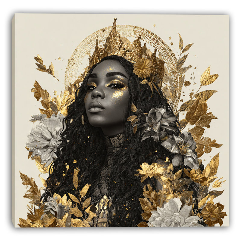 «Regal Goddess», art mural sur toile tendue, H 20 po x l 20 po