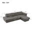 Canapé d'angle modulaire en L avec coussins double couche de L 113 po-1600477894
