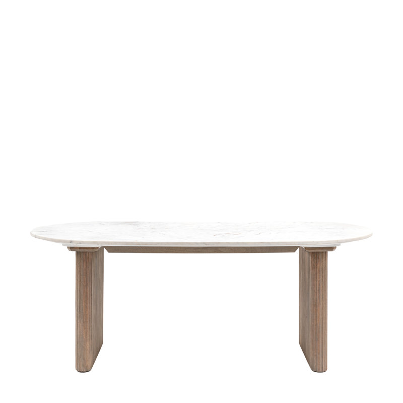 Conayr Oval Marble Top Dining Table