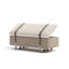 Banc de rangement en cuir beige pour chambre avec banc d'entrée-1554284888