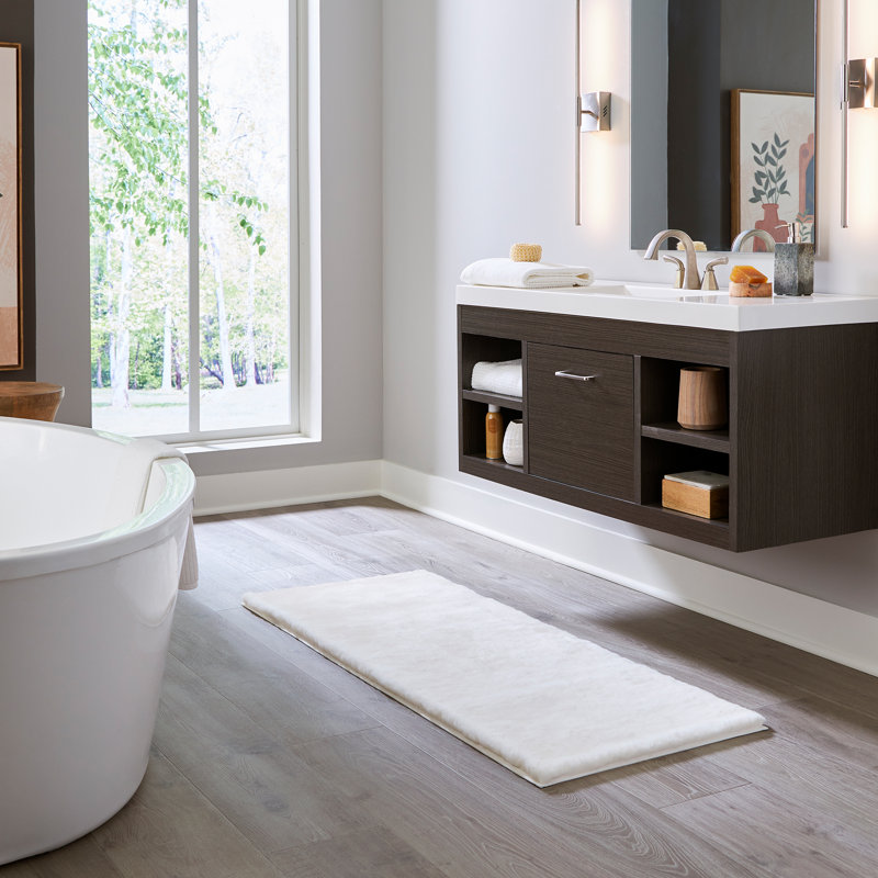 Tapis de bain Dority, Beige