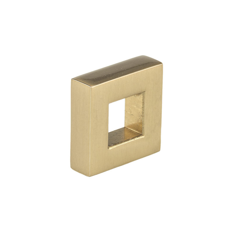 Square Knob, Champagne Bronze