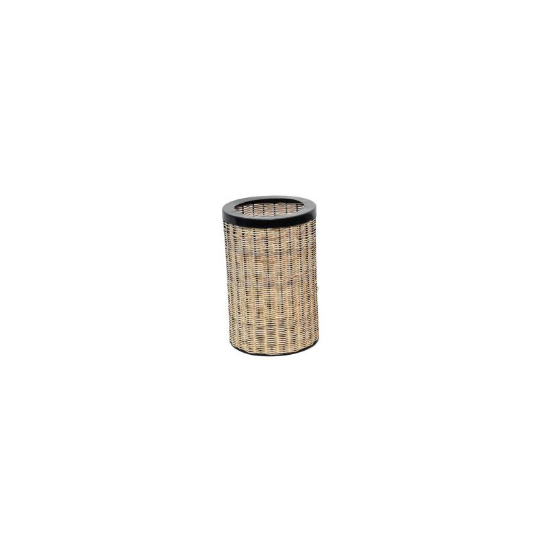 Lanterne en fer naturel et bambou Dearl Dia 8,25 po, H 12 po x l 8,25 po x P 8,25 po