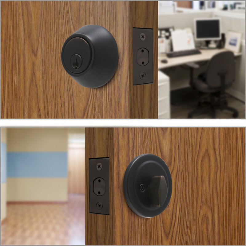 Single Cylinder Deadbolt, Oil Rubbed Bronze
