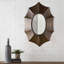 Miroir mural à cadre en bois