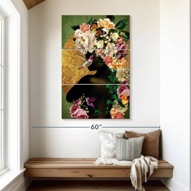 Leisha Destiny Blooming, 50" H x 32" W