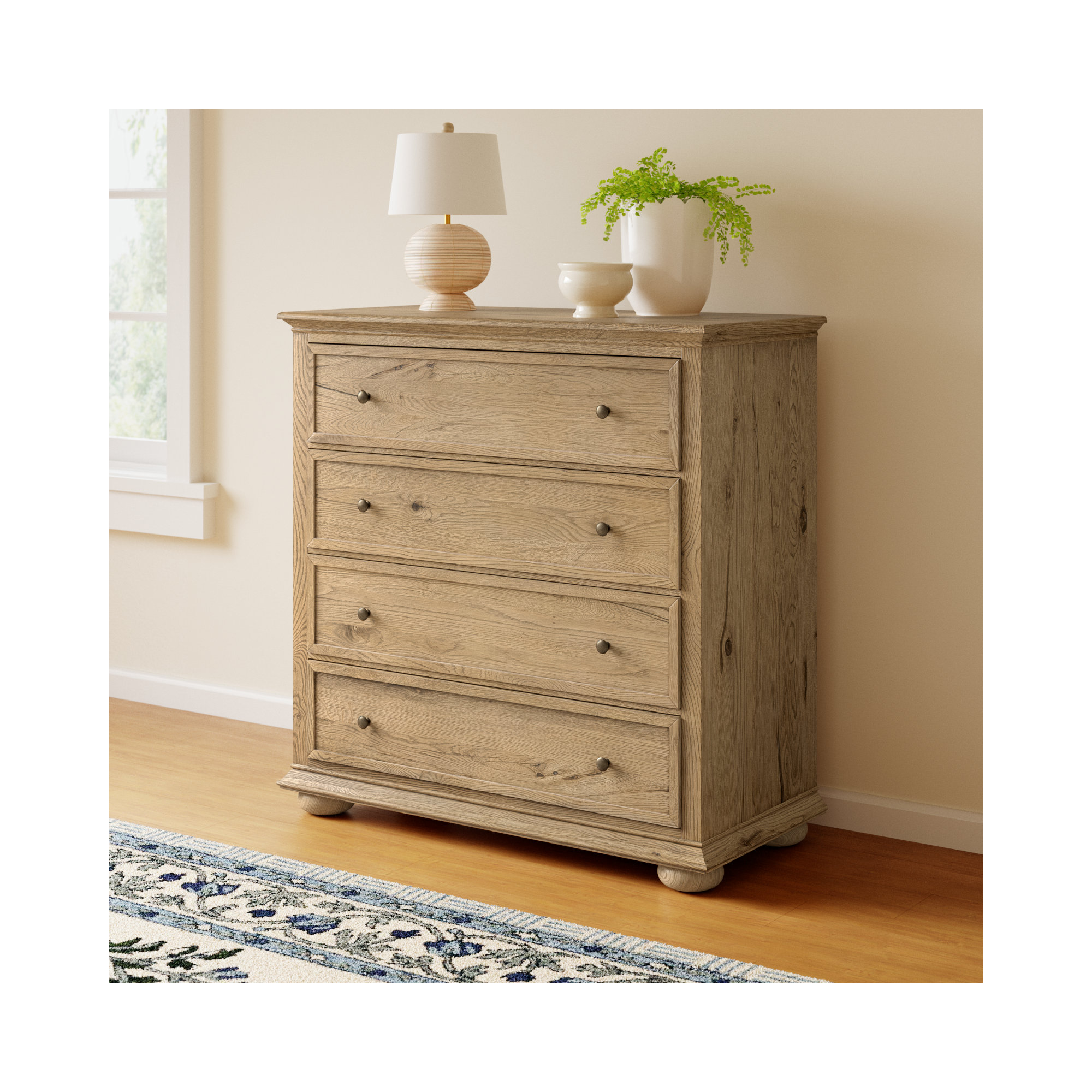 Geoffrey Tall Dresser, Worn Oak