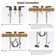 Cube Widespread 2-handle Bathroom Faucet with Drain Assembly