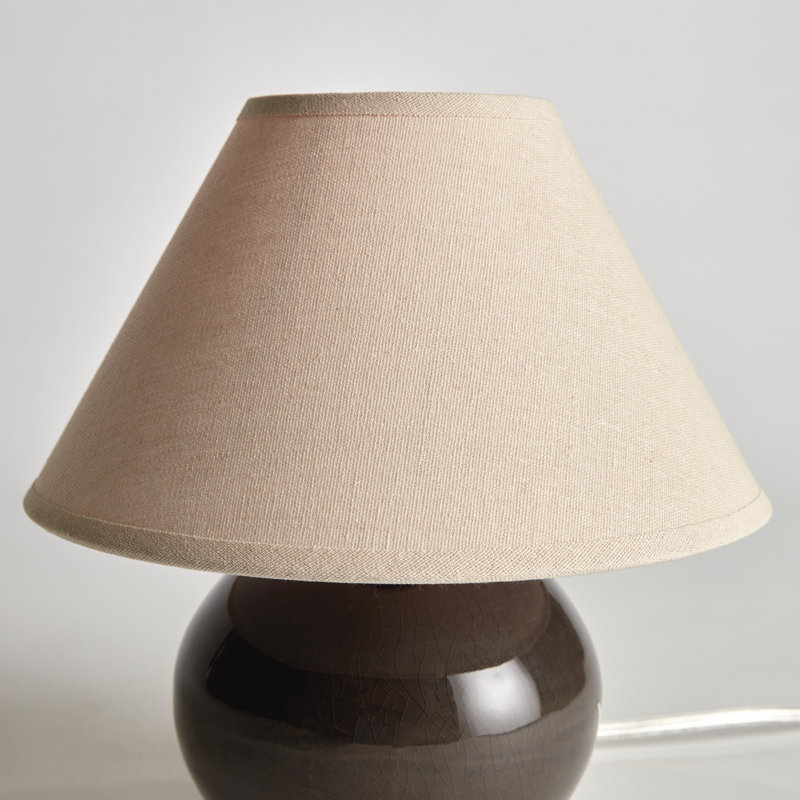 Oscar Standard Table Lamp, Gray, 11" H x 10" W x 10" D