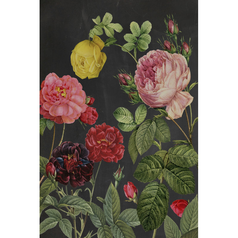 «Redoute's Bouquet II» par Pierre Redoute - impression sur toile tendue, H 12 po x l 8 po x P 1,25 po