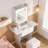 Small Space Makeup Vanity with Stool