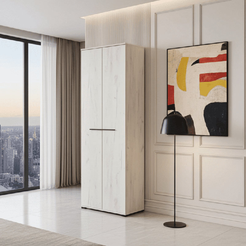 Solid + Manufactured Wood Wardrobe