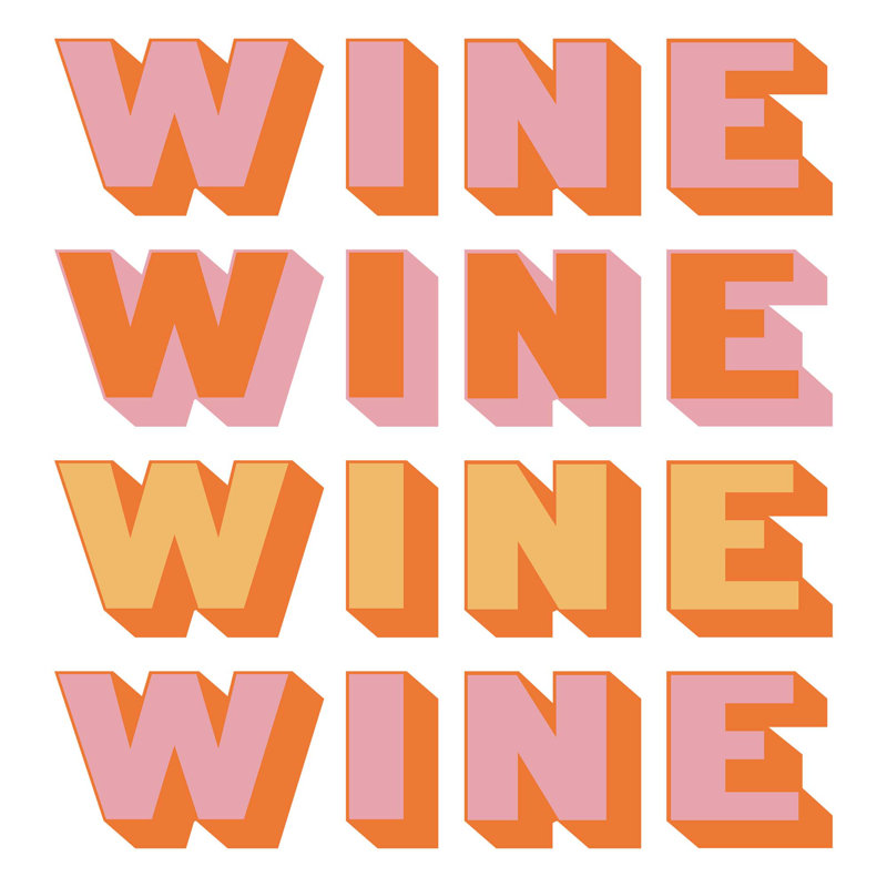 Wine Print by Yaffa G, Wrapped Canvas, 31" H x 29" W